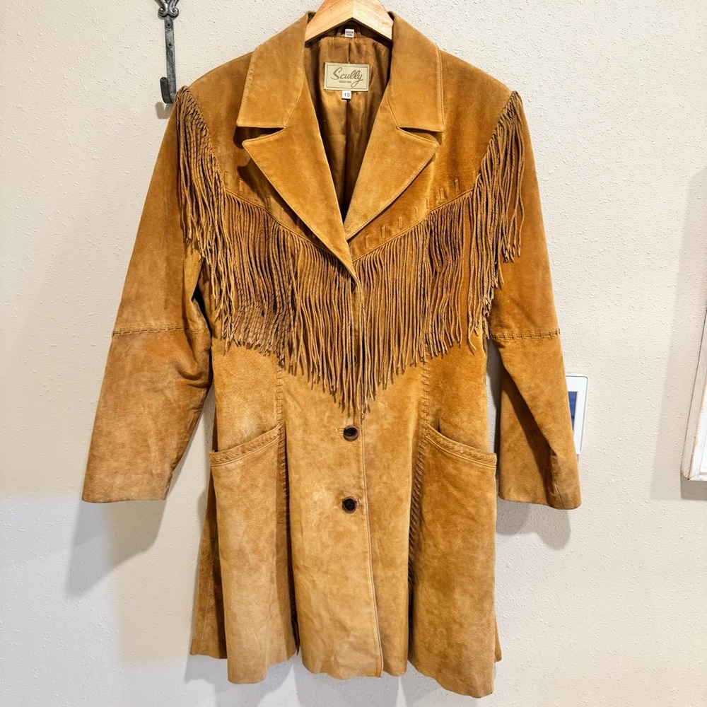 Scully Brown Suede Fringe Leather Jacket